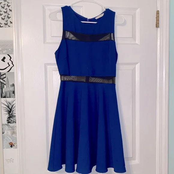 lush skater dress LUSH Royal Blue Skater Dress